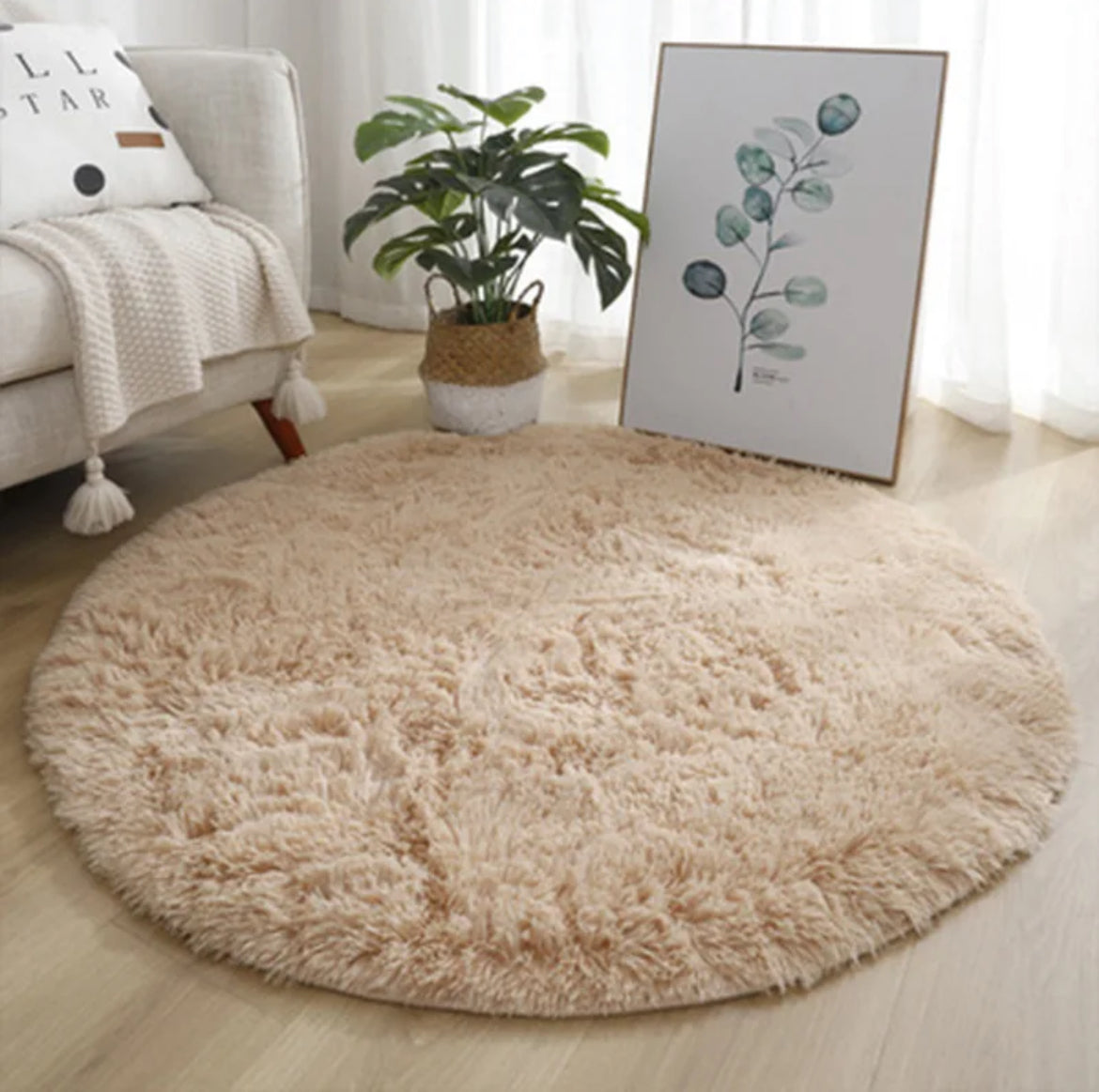 Super Soft Plush Round Carpet/Rug